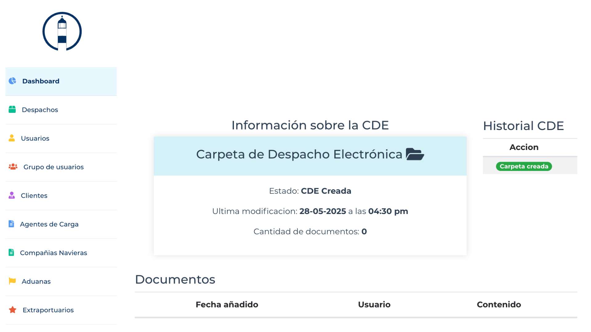 Carpeta Electrónica de Despachos